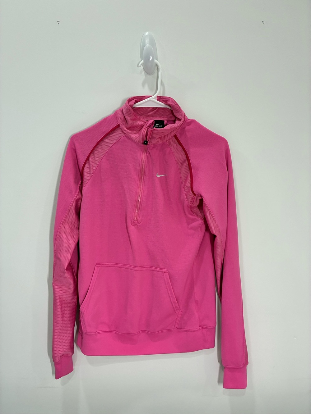 Nike Dri-FIT Hot Pink Half-Zip Athletic Pullover